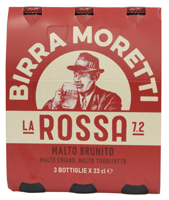 Bier MORETTI "La Rossa" 8x3x33cl