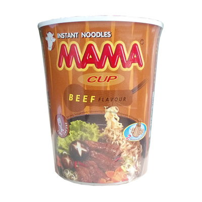 MAMA Instant Weizennudeln Cup Beef 12x70gr