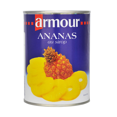 Ananas SCHEIBEN in Sirup ARMOUR 24x836g