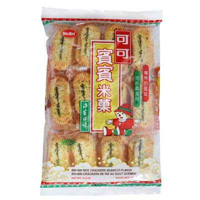 Rice Crackers Seaweed BIN BIN 20x150g